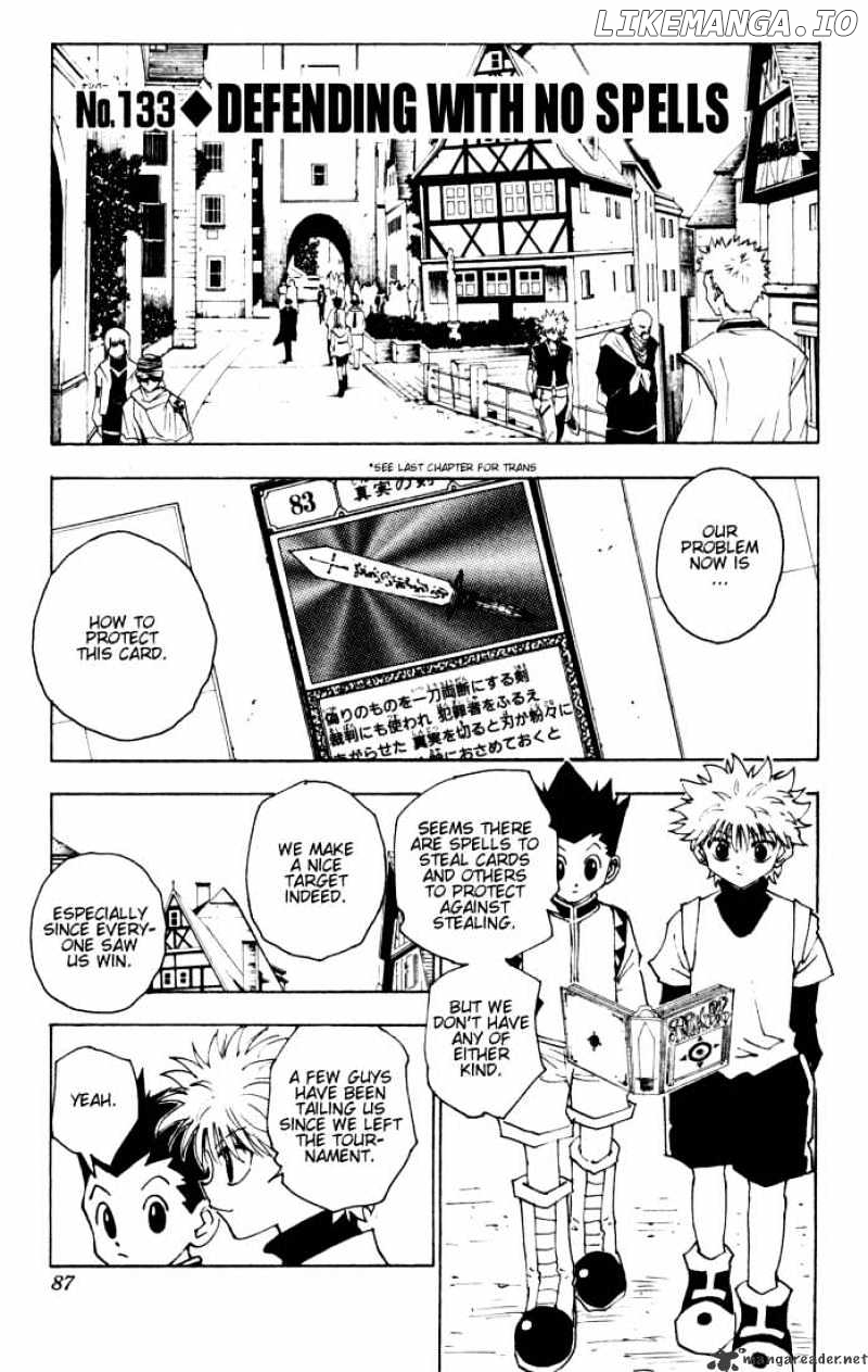 Hunter x Hunter, Chapter 133 image 01